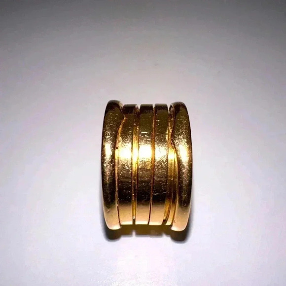 BVLGARI SZ 7 18K Gold Ring B Zero1 - Picture 8 of 14